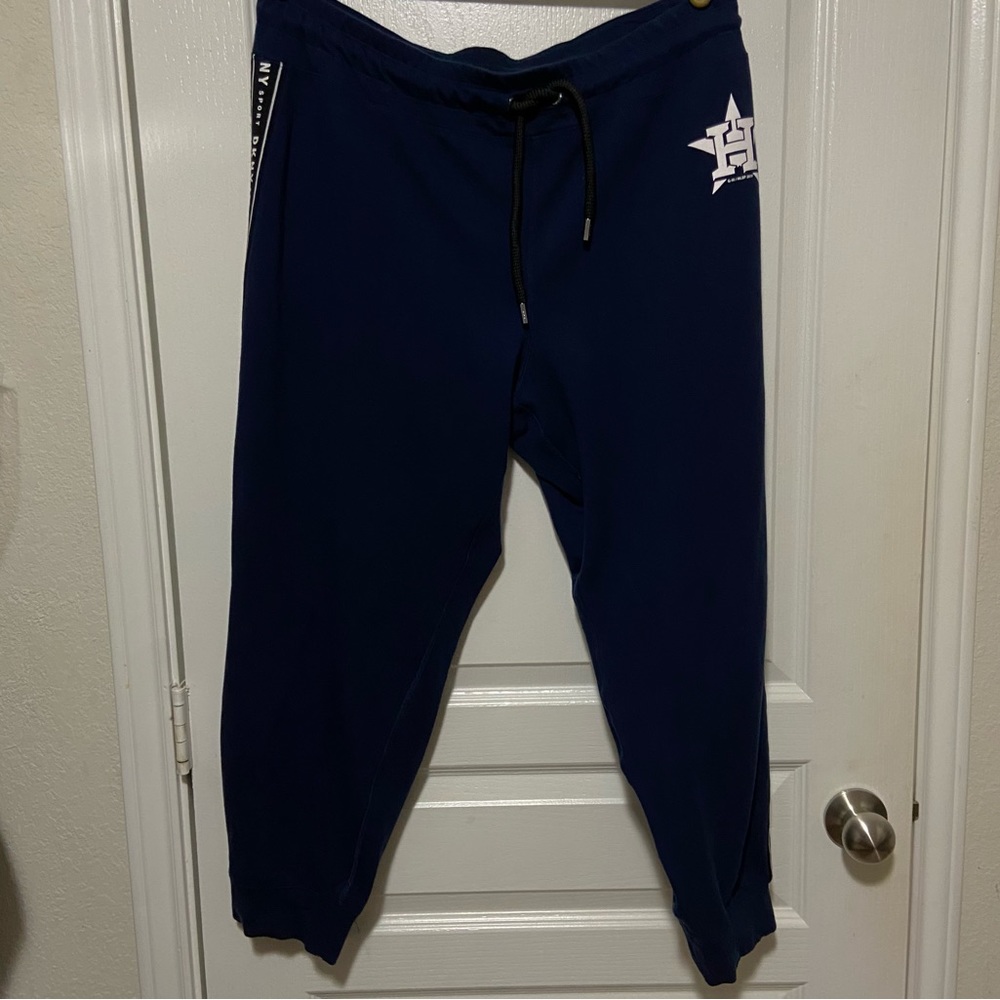 DKNY MLB Houston Astros Pro Standard Navy Mash Up Sweatpants
